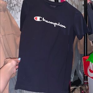 Black champion tee shirt